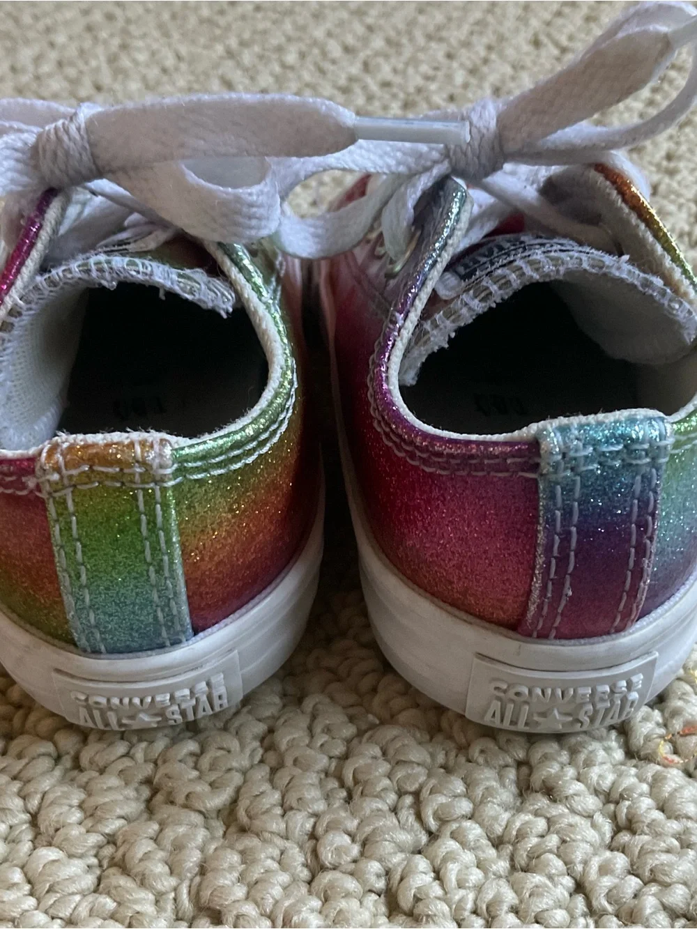 Converse Toddler Shoes Size 5 Rainbow Sparkle